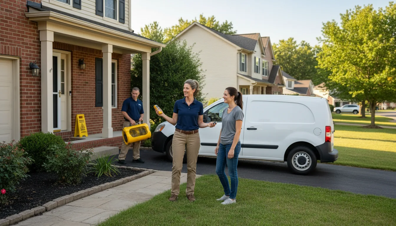 Water restoration image for Home Water Damage Repair in Commerce, OK